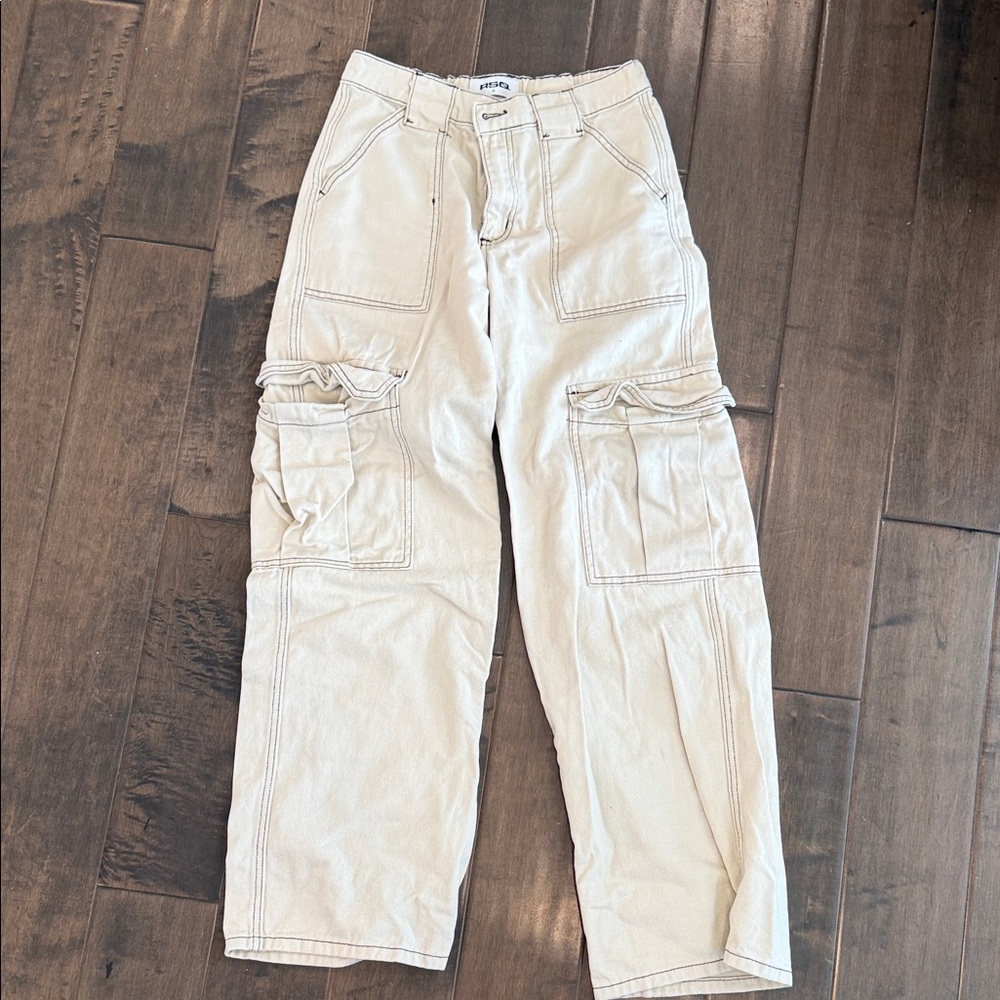 RSQ Cream Cargo Pants